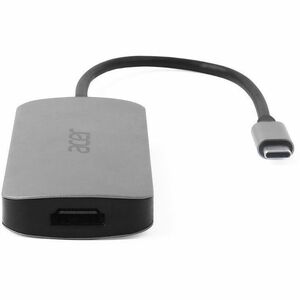Acer USB-Typ C Docking Station - Ladefunktion - Speicherkartenleser - SD, microSD - Silber - Tragbar - 4K @ 60Hz, 4K - 384