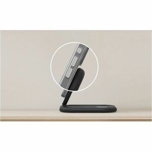 Belkin BoostCharge Induction Charger - Black - For iPhone - Input connectors: USB - Magnetic, Foldable