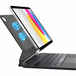 Belkin Connect Keyboard/Cover Case for 10.9" Apple iPad (10th Generation) Tablet - Anti-slip, Scratch Resistant - Faux Lea