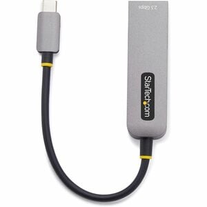 StarTech.com 2,5 Gigabit Ethernet Adapter für Desktop Computer, iPhone, Notebook, Tablet - 2.5GBase-T - Tragbar - Grau - U