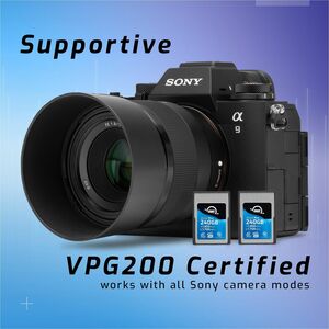 240GB Atlas Pro CFexpress Type A 4.0 Memory Card - Up to 1700 MB/s Write and 1850 MB/s Read Speeds - 400 MB/s Minimum Sust