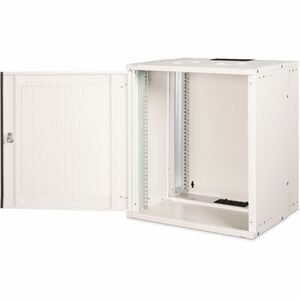 Digitus SOHO PRO 12U Wall Mountable Enclosed Cabinet Rack Cabinet for Networking - 483 mm Rail Depth - Light Grey - Steel,