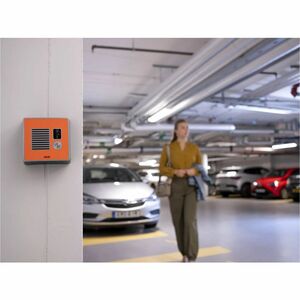 AXIS I7010-VE Gegensprechanlage Schaltstation für Innen, Outdoor - Orange - Box-Halterung, Zurückgesetzte Halterung, Wandh