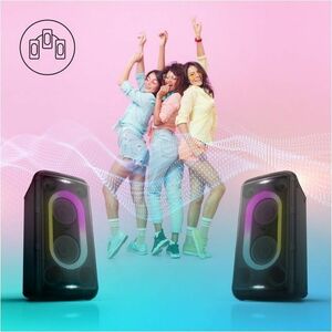 Panasonic BMAX10 Portable Bluetooth Speaker System - 150 W RMS - Black - Battery Rechargeable - USB