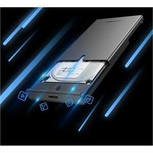 Vention KPAB0 Drive Enclosure SATA/600 - USB 3.0 Micro-B Host Interface - UASP Support Portable - Black - 1 x HDD Supporte