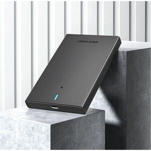 Vention KPBB0 Drive Enclosure SATA/600 - USB 3.1 (Gen 2) Type C Host Interface - UASP Support Portable - Black - 1 x HDD S