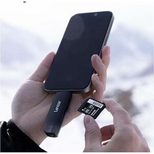 Lexar 2 Slot(s) 2-in-1 Flash Reader - USB 3.2 (Gen 1) Type A, USB 3.2 (Gen 1) Type C - External - 25.63 MB/s - SDXC - 2 To