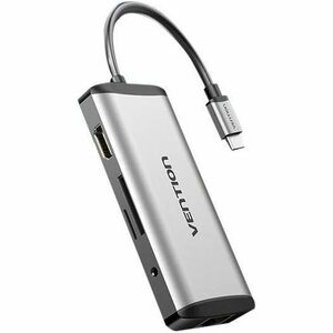 Vention THAHB USB Type C Docking Station for Monitor, Mouse, U Disk, Memory Card Reader, Hard Drive, Keyboard, Notebook - 