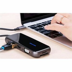 Vention USB Type C Docking Station for Memory Card Reader, U Disk, Monitor, Notebook, Keyboard, Mouse, Camera, Flash Drive