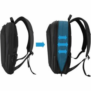Sacoche de transport V7 CBP16-ECOE - Sac à dos Style pour 33,8 cm (13,3") à 40,6 cm (16") Ordinateur Portable - Noir - Rés