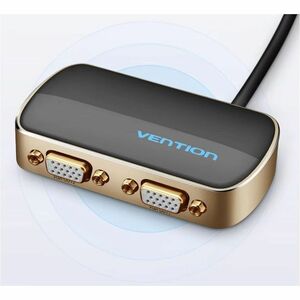 Vention DBABF Signal Splitter for Projector - Acrylonitrile Butadiene Styrene (ABS), Aluminium Alloy - Black - 1920 x 1080