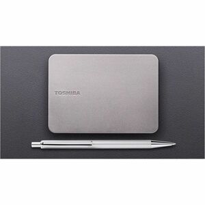 Toshiba Canvio Flex Tragbar Festplatte - 2,5" Extern - 4 TB - Silber - Smartphone, Tablet, MAC Unterstütztes Gerät - USB T