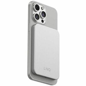 LinQ ProCharge Power Bank - Metallic - For Smartphone, iPhone - 1 x Type-C 20W - 5000 mAh - 2 x USB - Metallic