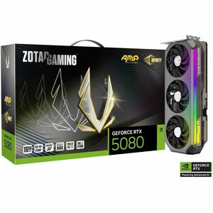 Zotac NVIDIA GeForce RTX 5080 Graphic Card - 16 GB GDDR7 - 7680 x 4320 - 2.67 GHz Core - 256 bit Bus Width - PCI Express 5