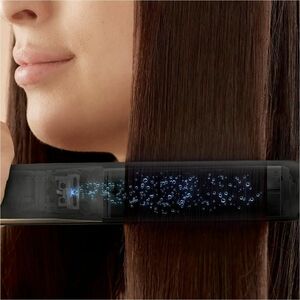 Panasonic Hair Straightener - 5 Heat Settings - Ceramic Plate - AC Supply Powered - Black