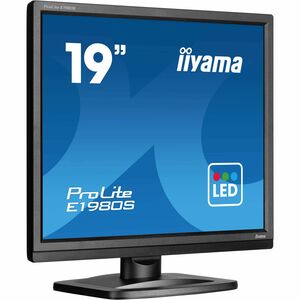 Moniteur LED iiyama ProLite E1980S-B1 19" Class SXGA - 5:4 - Noir mat - 48,3 cm (19") Viewable - Nématique Torsadé (TN) - 