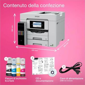 Epson ET-5885 Wired & Wireless EcoTank Pro Inkjet Multifunction Printer - Colour - Copier/Fax/Printer/Scanner - 32 ppm Mon