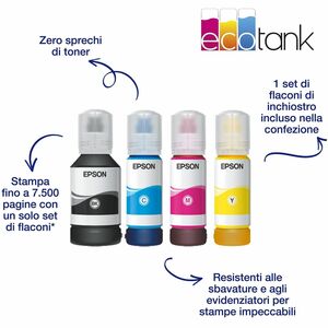 Epson ET-16655 Wired & Wireless EcoTank Inkjet Multifunction Printer - Colour - Black - Copier/Fax/Printer/Scanner - 32 pp