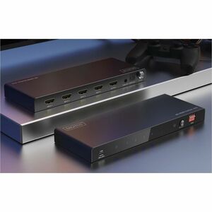 Digitus Audio/Video Switchbox - Cable - 7680 x 4320 - 8K - 1 Display - Monitor, Display, TVUSB - 4 x HDMI In - 1 x HDMI Out
