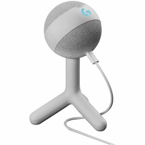 Logitech G Yeti Orb Wired Condenser Microphone for Gaming, Live Streaming - White - 2 m - 70 Hz to 20 kHz - Cardioid - Des