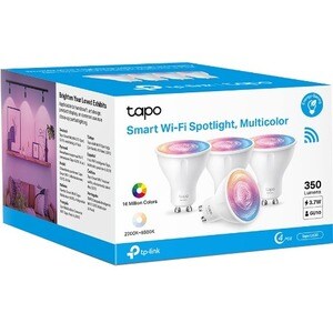 Tapo L630 LED-Glühlampe - 3,70 W - 350 lm - Spot - Mehrfärbig Lichtfarbe - GU10 Basis - 6500 °K Farbtemperatur - Alexa, Go
