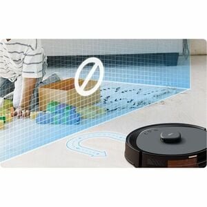 Tapo RV30 Max Cordless Robot Vacuum/Mop - 45 W Motor - 300 mL Dust Capacity - 300 mL Water Tank Capacity - Filter, Brush -