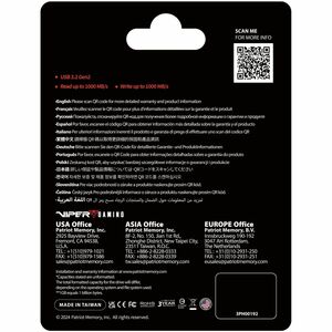 VIPER PVP30 1 TB Portable Solid State Drive - External - MacBook Device Supported - USB 3.2 (Gen 2) - 3 Year Warranty Card