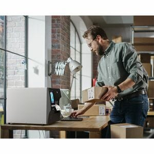 Zebra ZT411 Industrial, Manufacturing, Transportation & Logistic, Laboratory Thermal Transfer Printer - Monochrome - Deskt