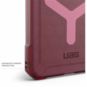Urban Armor Gear Essential Armor Case for Samsung Galaxy S25 Ultra Smartphone - Hex Pattern - Berry - Drop Resistant, Impa