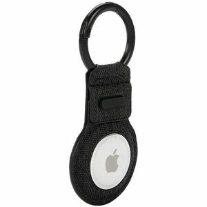 Incase Woolenex AirTag Asset Tracking Tag Holder - 91.4 mm x 40.6 mm x 5.1 mm x - Metal, Polyester - Graphite - Key Ring