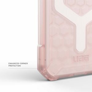 Urban Armor Gear Essential Armor Rugged Case for Apple iPhone 16e Smartphone - Hex Pattern - Rose - Drop Resistant, Impact