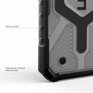 Urban Armor Gear Pathfinder Clear Case for Apple iPhone 16e Smartphone - Hex Pattern - Ash - Impact Resistant, Shock Absor