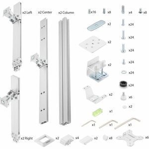 StarTech.com Desk Mount for Display Screen, Monitor - White - Landscape/Portrait - Height Adjustable - 6 Display(s) Suppor