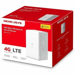 Modem/Router wireless Mercusys MB110-4G - Wi-Fi 4 - IEEE 802.11b/g/n - Ethernet, Cellulare - 4G - UMTS 2100, UMTS 850, UMT