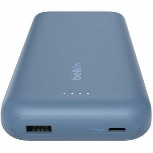 Belkin BoostCharge Power Bank - Blue - For Smartphone, iPhone, iPad mini, iPad Pro - 2 x Type-C 30W, 1 x Type-A 30W - 2000