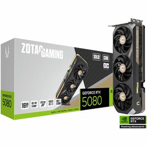 Zotac NVIDIA GeForce RTX 5080 Graphic Card - 16 GB GDDR7 - 7680 x 4320 - 2.64 GHz Core - 256 bit Bus Width - PCI Express 5