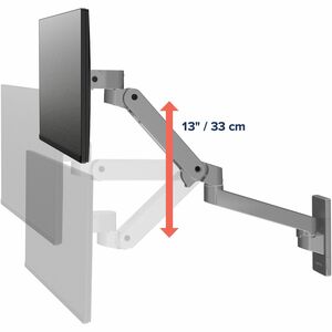 Braccio di montaggio Ergotron per Monitor, LCD display - Grigio scuro - Regolabile in altezza - 1 Schermo/i supportato/i -