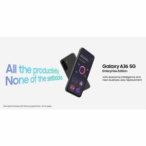 Samsung Galaxy A36 5G Enterprise Edition SM-A366B/DS 128 GB Smartphone - 17 cm (6.7") Super AMOLED Full HD Plus 1080 x 234