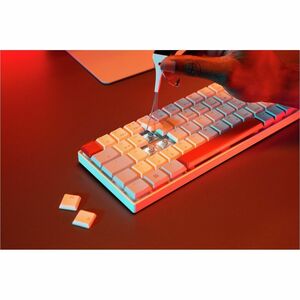 CHERRY XTRFY G80-386A Gaming Keyboard - Compact - Wired/Wireless Connectivity - USB Type A Interface - RGB LED - Nordic - 