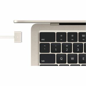 Apple MacBook Air MW103C/A 13.6" Notebook - Apple M4 - 16 GB - 512 GB SSD - Canadian French Keyboard - Starlight - Apple M