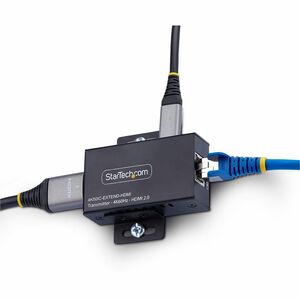 StarTech.com HDMI Extender - Black - 2 x Network (RJ-45) - 1 x USB - 2 x HDMI - 60.96 m Extended Range - Metal