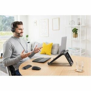 Kensington SmartFit Easy Riser EQ Laptop Cooling Stand - Upto 43.2 cm (17") Screen Size Notebook Support - Plastic