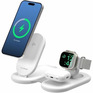 Alogic PackAway Induktionsladegerät - für Ohrhörer, Smartwatch, Smartphone, iPhone, AirPod - 5 V Gleichstrom, 9 V DC, 12 V