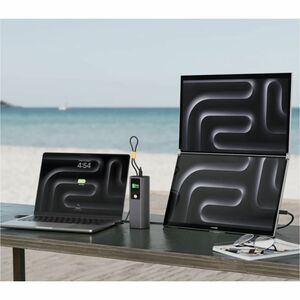 Alogic Ark PRO Stromspeicher - Silber - für MacBook, Smartphone, Tablet-PC, Gaming-Gerät - 27600 mAh - 160 W - 5 A, 3 A, 2