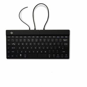R-Go Split Break Tastatur - Kabel Konnektivität - USB-Typ C Schnittstelle - Englisch (GB) - QWERTY Layout - Schwarz - Sche