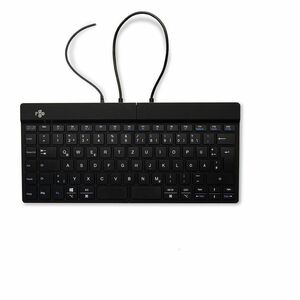 R-Go Split Break Tastatur - Kabel Konnektivität - USB-Typ C Schnittstelle - Deutsch - QWERTZ Layout - Schwarz - Schere Key
