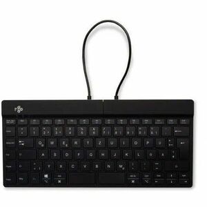R-Go Split Break Tastatur - Kabellos Konnektivität - USB-Typ C Schnittstelle - Deutsch - QWERTZ Layout - Schwarz - Schere 