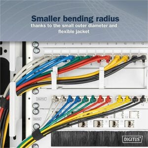 Digitus 50 cm Kategorie 6a Netzwerkkabel - 1 Stück - Cable for Netzwerkgerät - 10 Gbit/s - Patchkabel - Abschirmung - LSZH