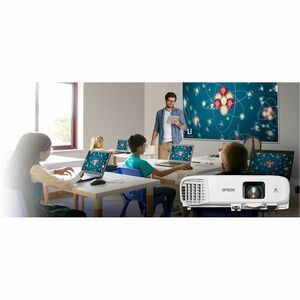 Epson PowerLite 994F 3LCD Projector - 16:10 - Ceiling Mountable - White - 1920 x 1080 - Front, Ceiling, Rear - 1080p - 650