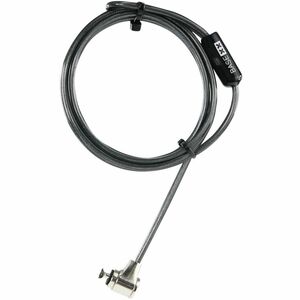 base xx Kabelschloss Für Notebook, Projektor, Monitor, Drucker - 1,50 m Kabel - Patentiertes T-Stahl-Schloss - Anthrazit -